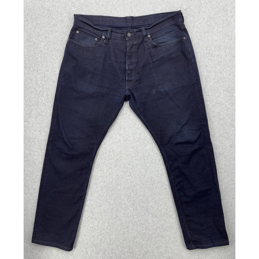 Syoaiya Made‎ In Japan Selvedge Denim Jeans Dark Indigo Button Fly 38x29